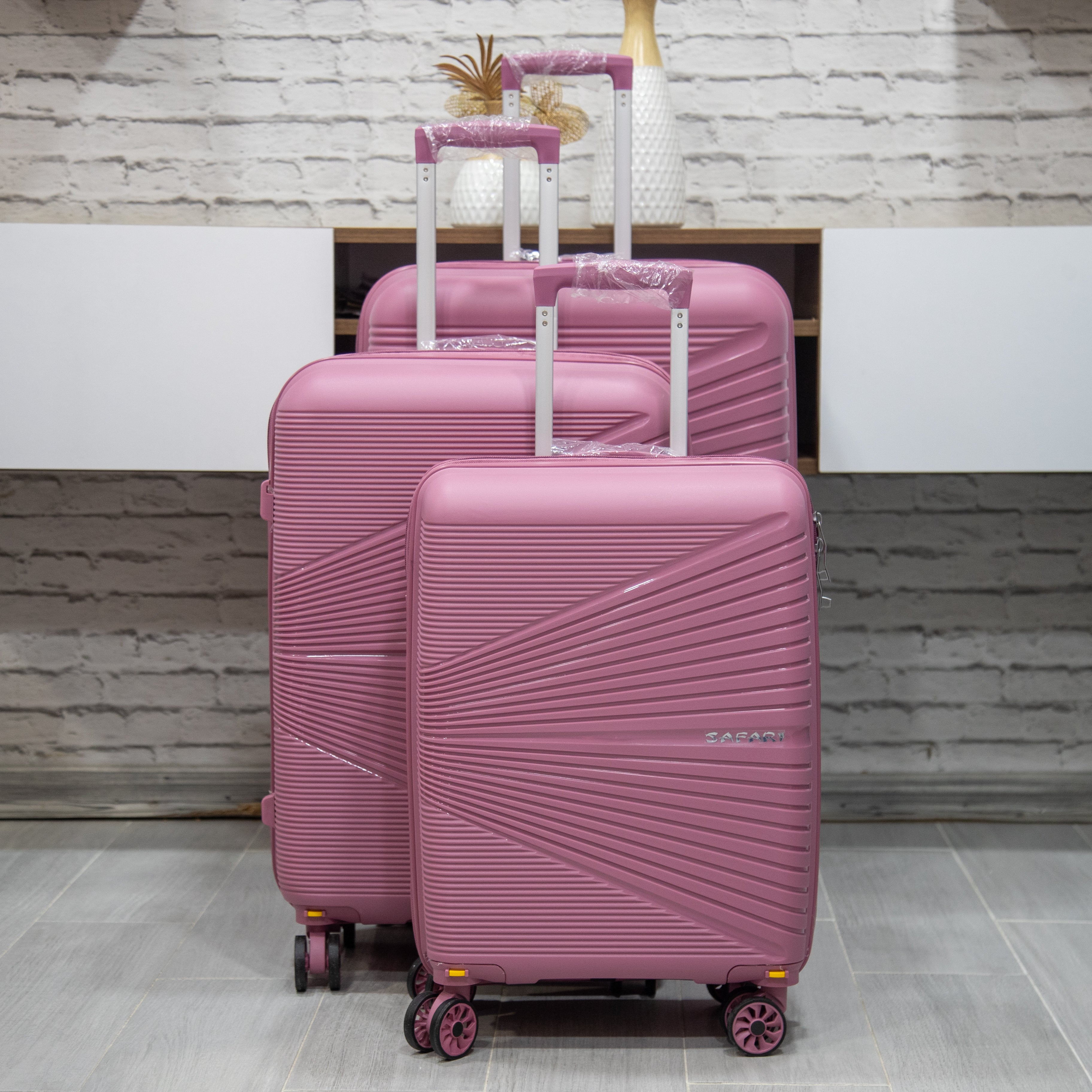 SET DE 3 VALISES PP DEMONTABLE