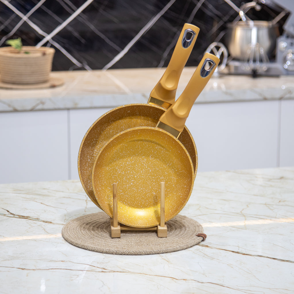 SERVICE 18PCS CUIVRE EN GRANITE