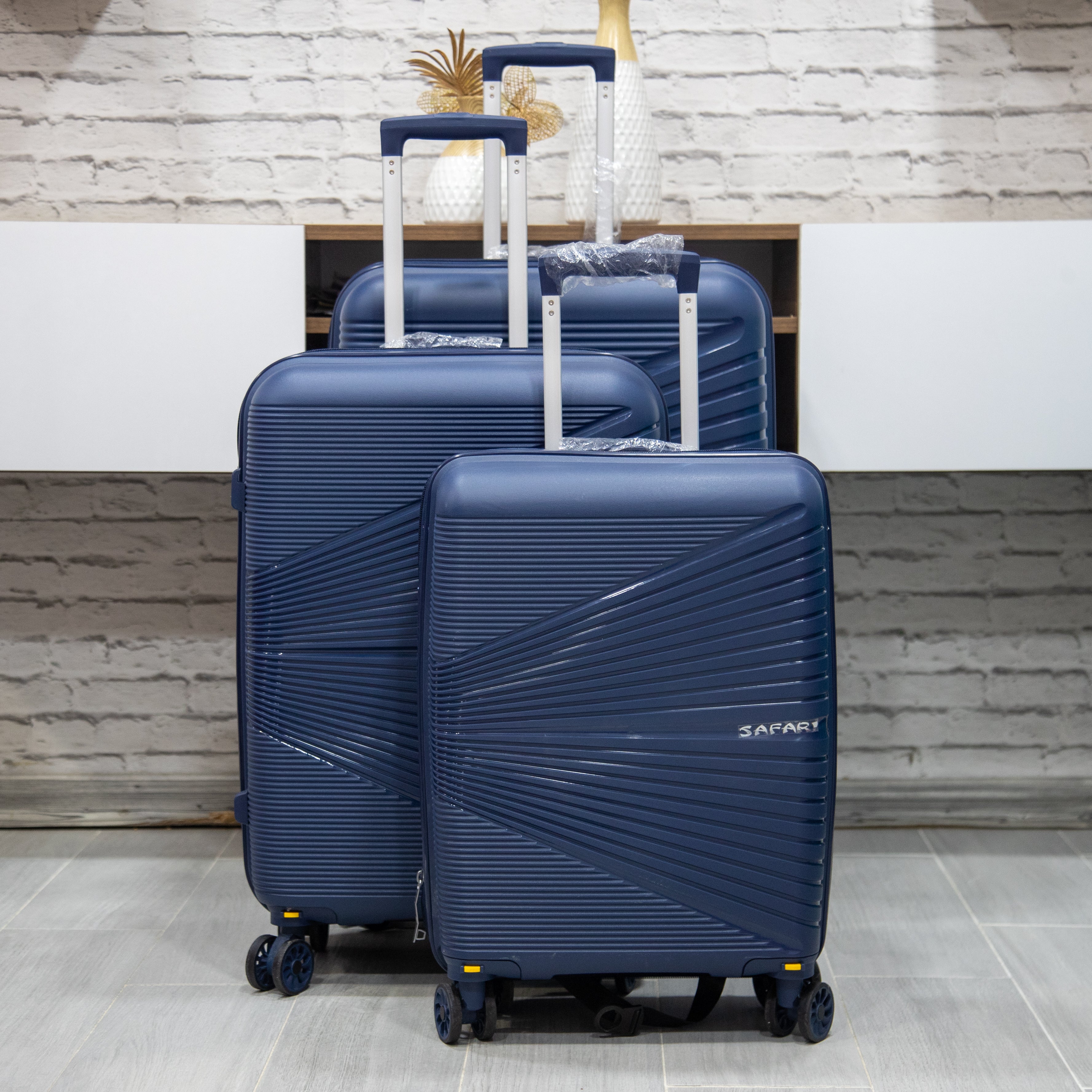 SET DE 3 VALISES PP DEMONTABLE