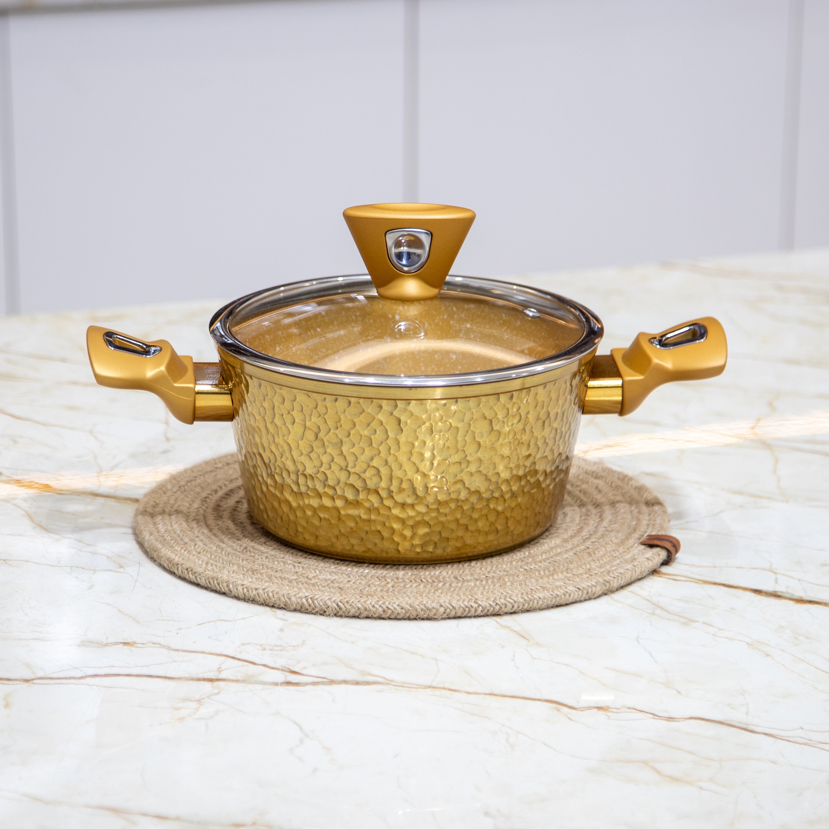 SERVICE 18PCS CUIVRE EN GRANITE