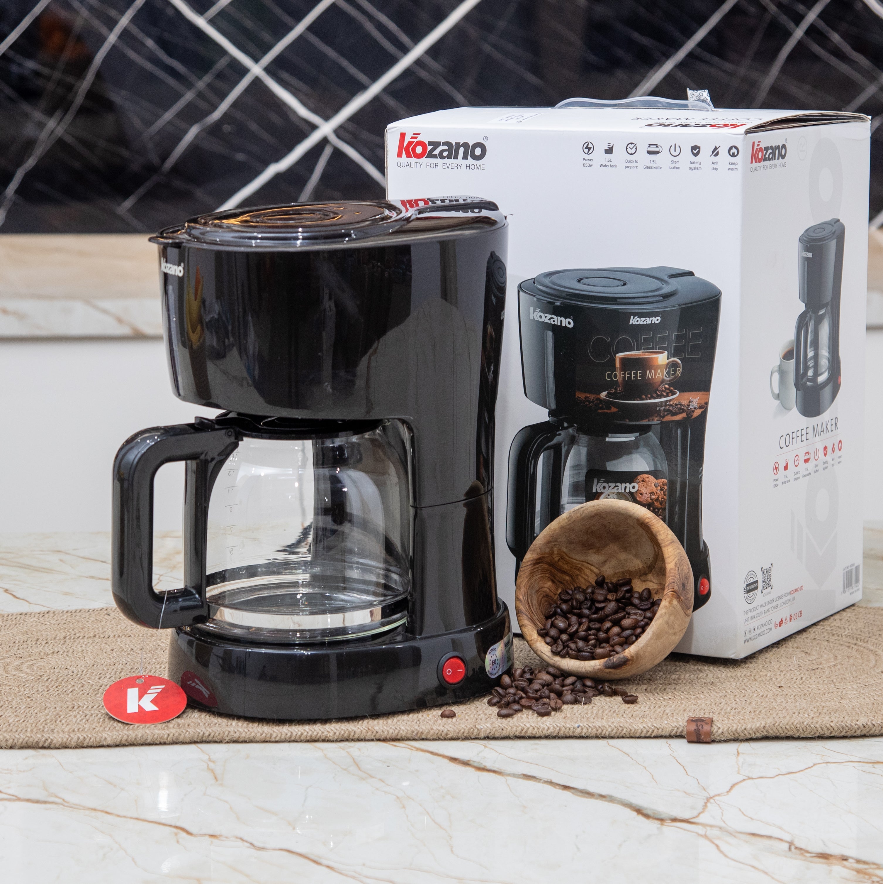 Cafetiere Electrique Kozano 1.5litre