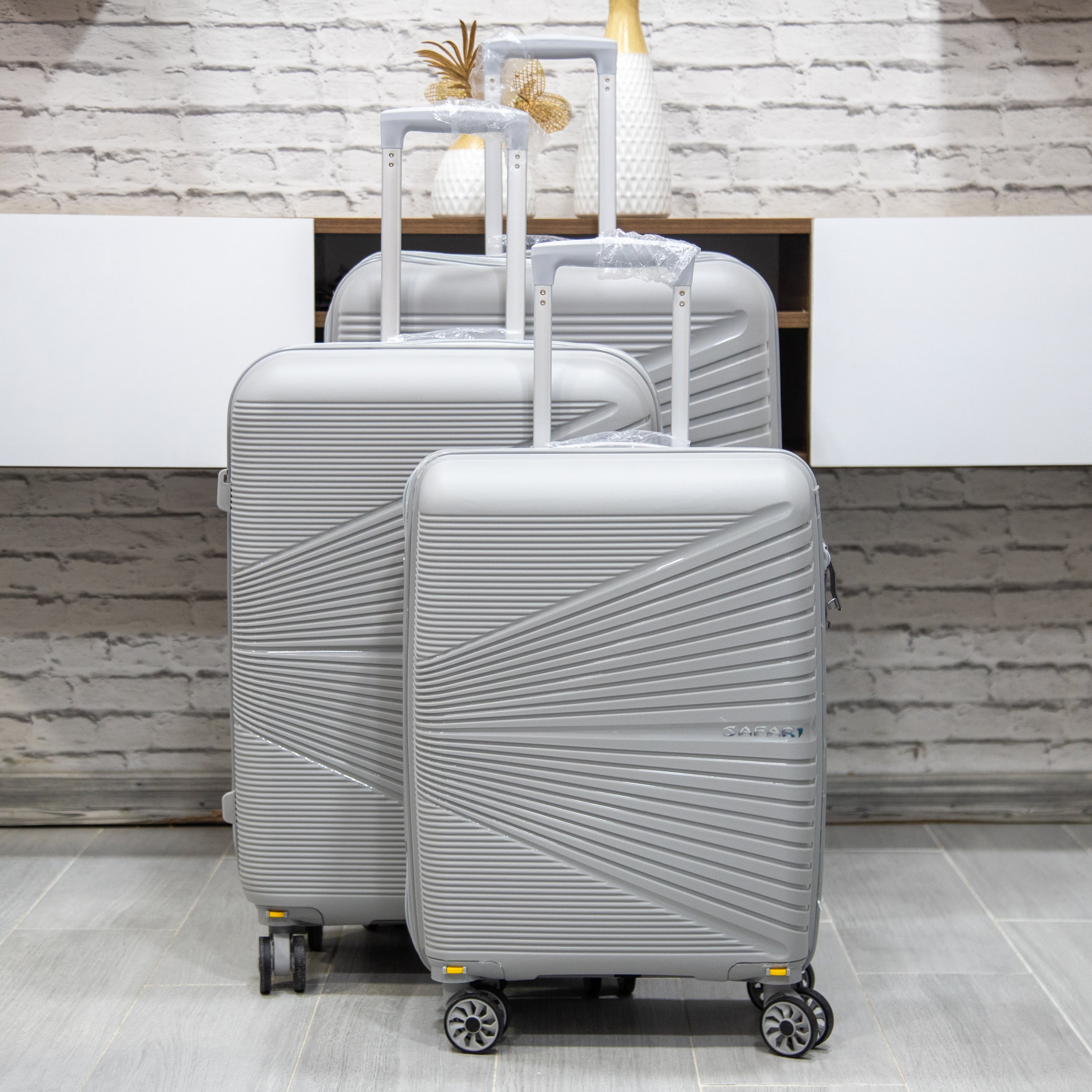 SET DE 3 VALISES PP DEMONTABLE