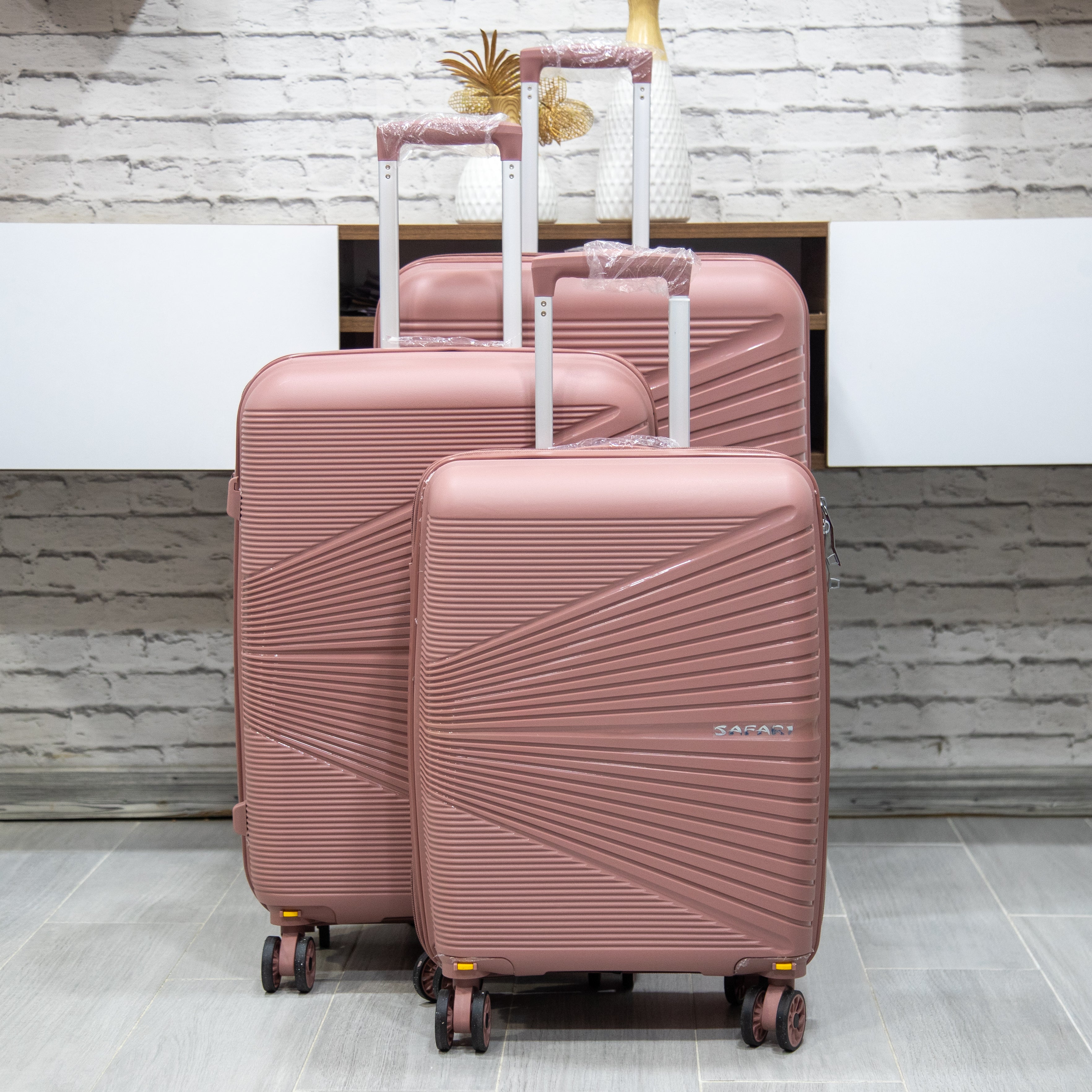 SET DE 3 VALISES PP DEMONTABLE